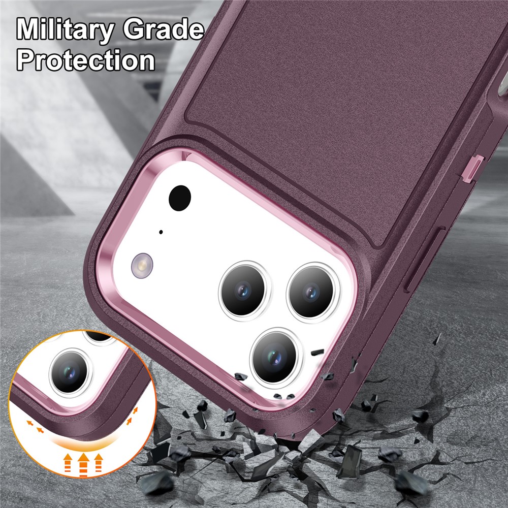  iPhone 17 Pro Skal Extreme Shockproof Hybrid Lila - Teknikhallen.se