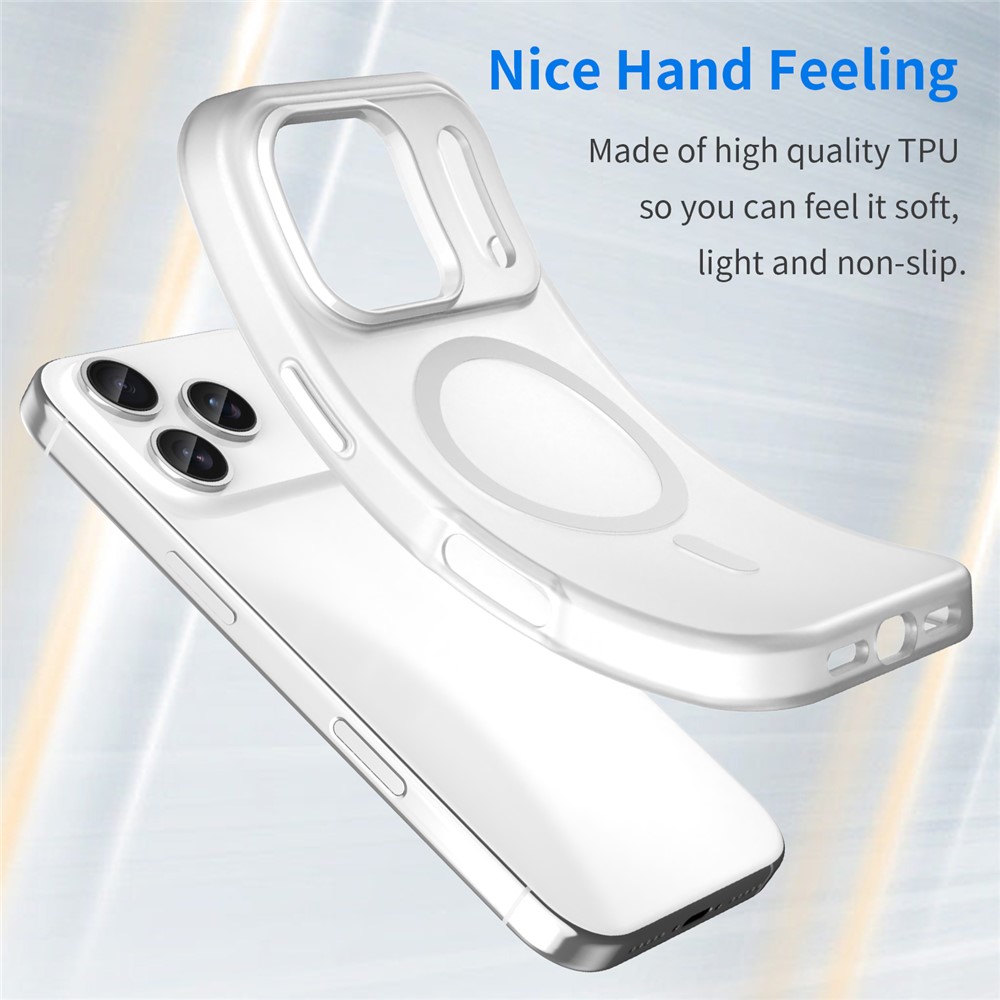  iPhone 17 Pro Skal MagSafe Hybrid Matt Vit - Teknikhallen.se