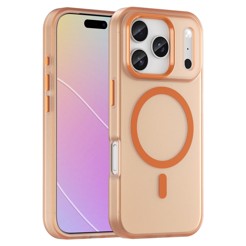  iPhone 17 Pro Skal MagSafe Hybrid Matt Orange - Teknikhallen.se
