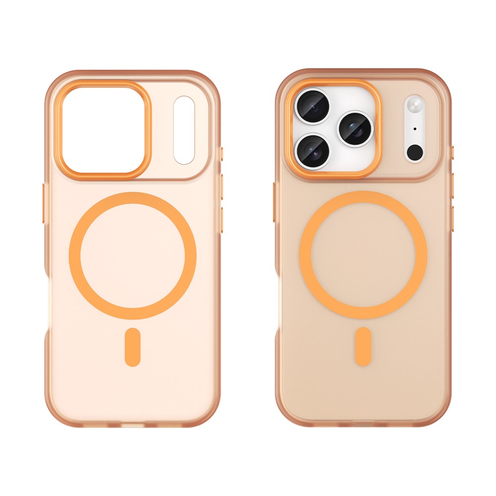  iPhone 17 Pro Skal MagSafe Hybrid Matt Orange - Teknikhallen.se