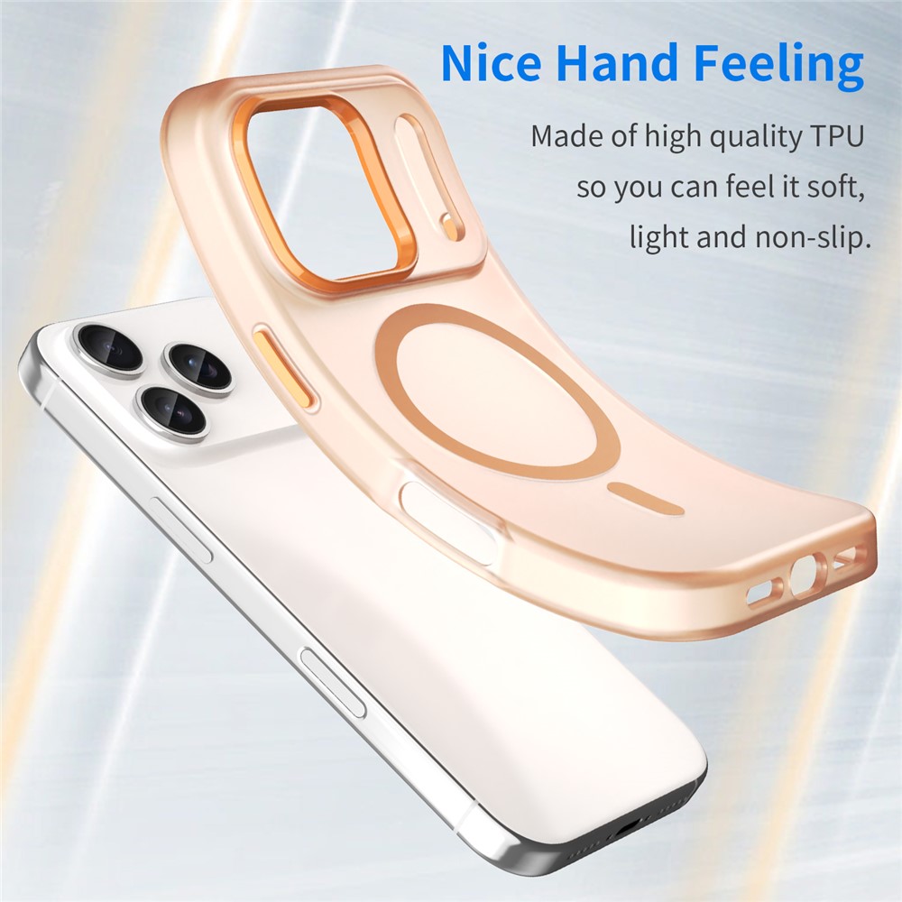  iPhone 17 Pro Skal MagSafe Hybrid Matt Orange - Teknikhallen.se