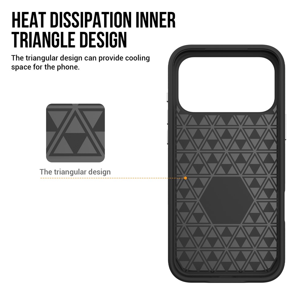  iPhone 17 Pro Skal MagSafe Hybrid Svart - Teknikhallen.se