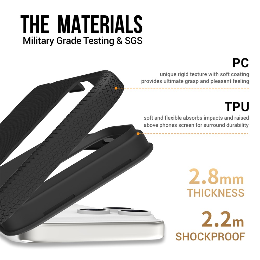  iPhone 17 Pro Skal MagSafe Hybrid Svart - Teknikhallen.se