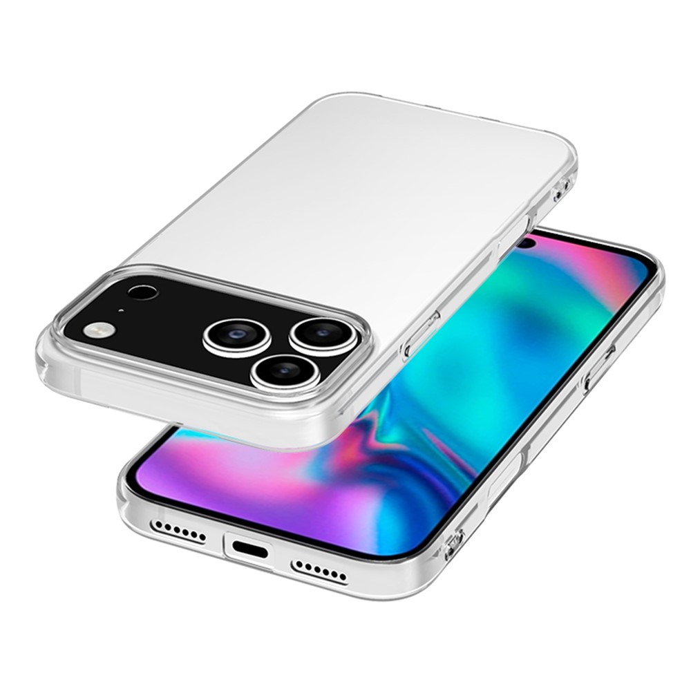  iPhone 17 Pro Max Skal Slim TPU Transparent - Teknikhallen.se