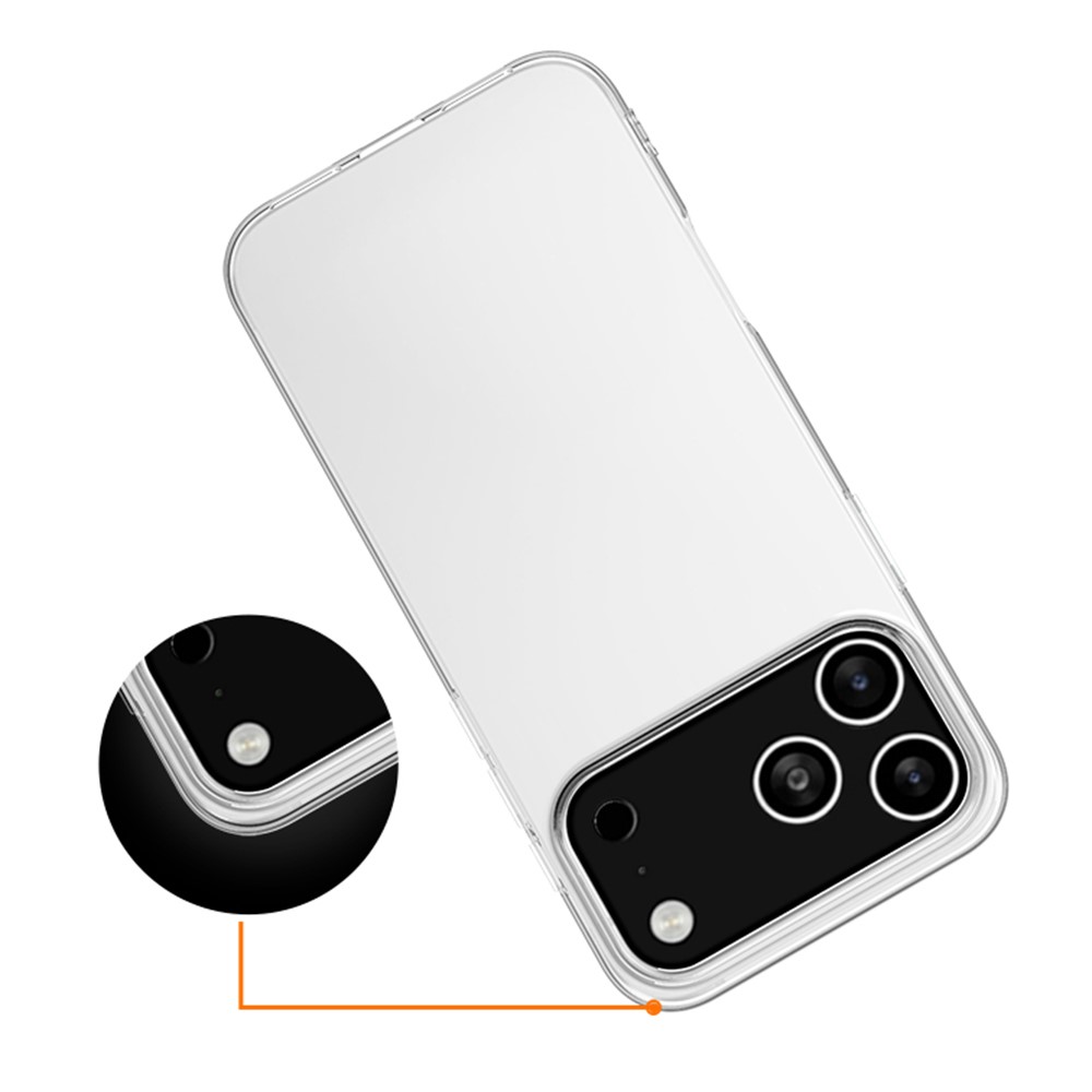  iPhone 17 Pro Max Skal Slim TPU Transparent - Teknikhallen.se