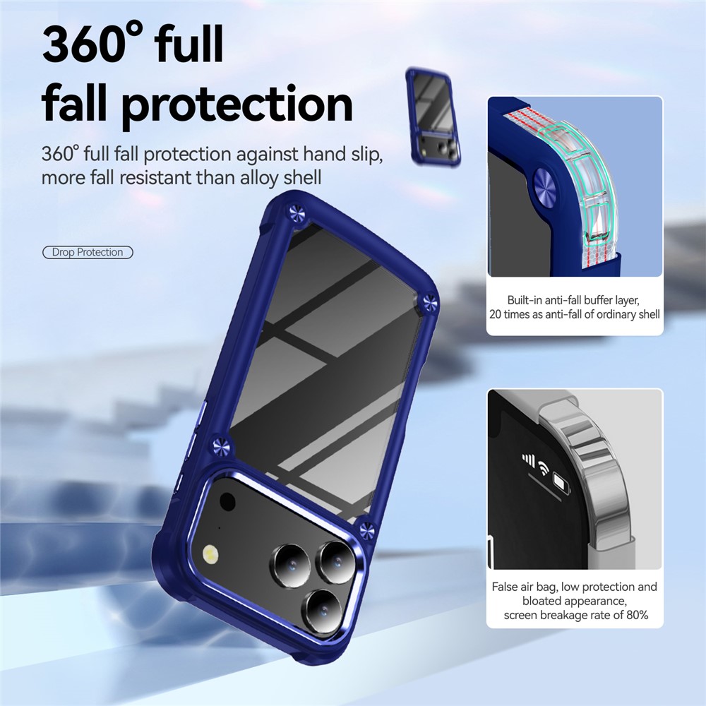  iPhone 17 Pro Max Skal Xtreme Shockproof Hybrid Blå - Teknikhallen.se