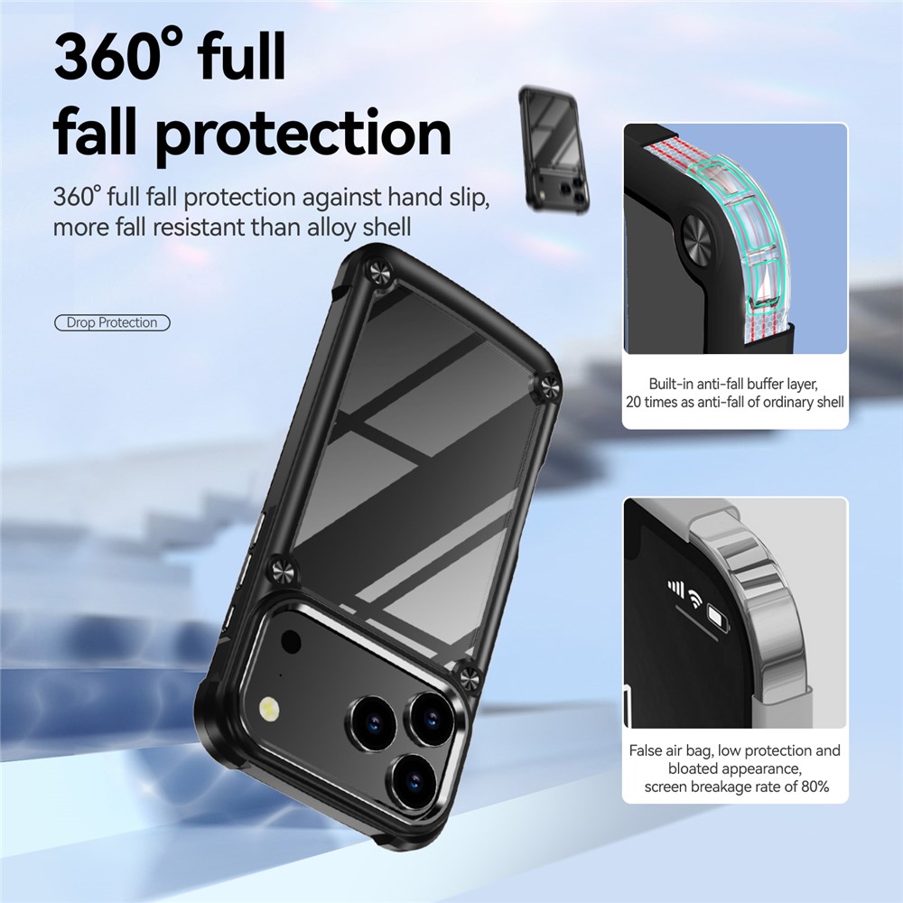 iPhone 17 Pro Max Skal Xtreme Shockproof Hybrid Svart - Teknikhallen.se