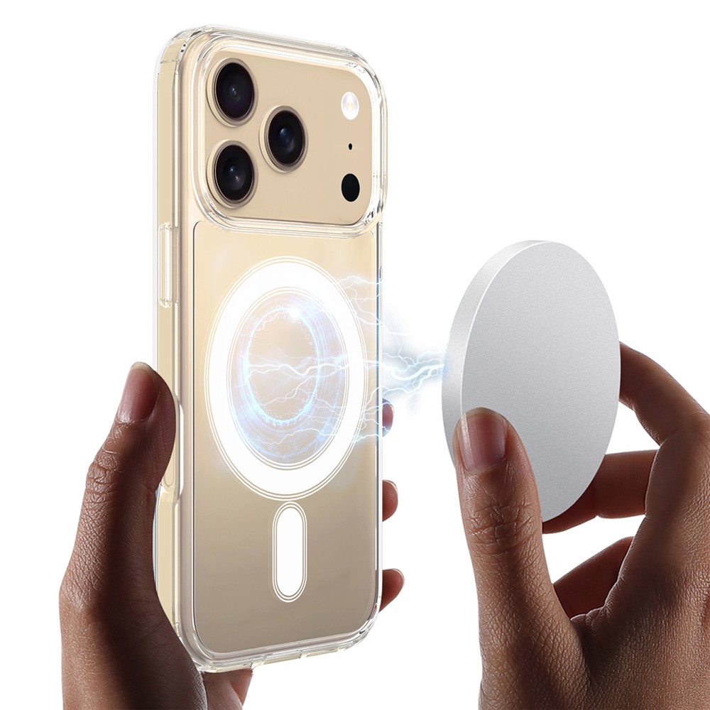  iPhone 17 Pro Max Skal MagSafe Hybrid Transparent - Teknikhallen.se