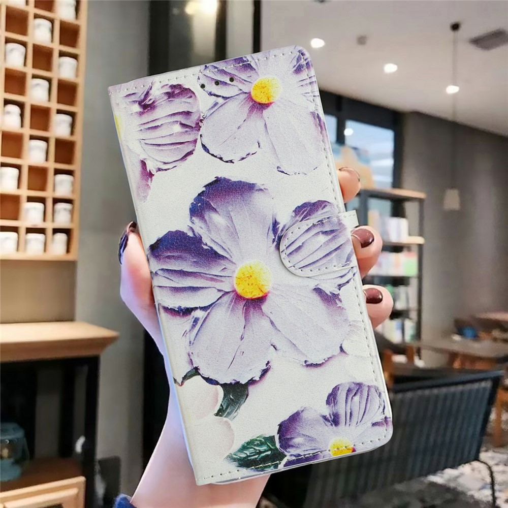 iPhone 17 Pro Max Fodral Med Tryck Lila Blommor - Teknikhallen.se