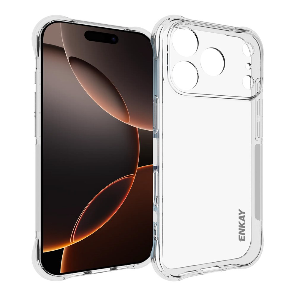 ENKAY ENKAY iPhone 17 Pro Max Skal Shockproof TPU Transparent - Teknikhallen.se
