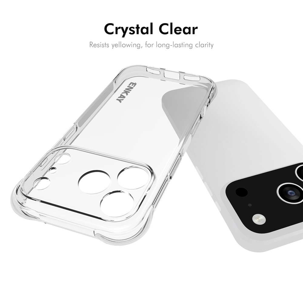 ENKAY ENKAY iPhone 17 Pro Max Skal Shockproof TPU Transparent - Teknikhallen.se