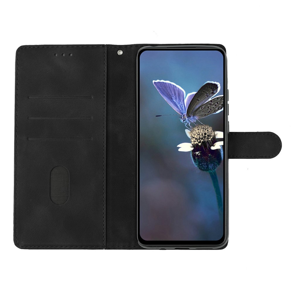  iPhone 17 Pro Max Fodral Med Blommigt Tryck Läder Svart - Teknikhallen.se