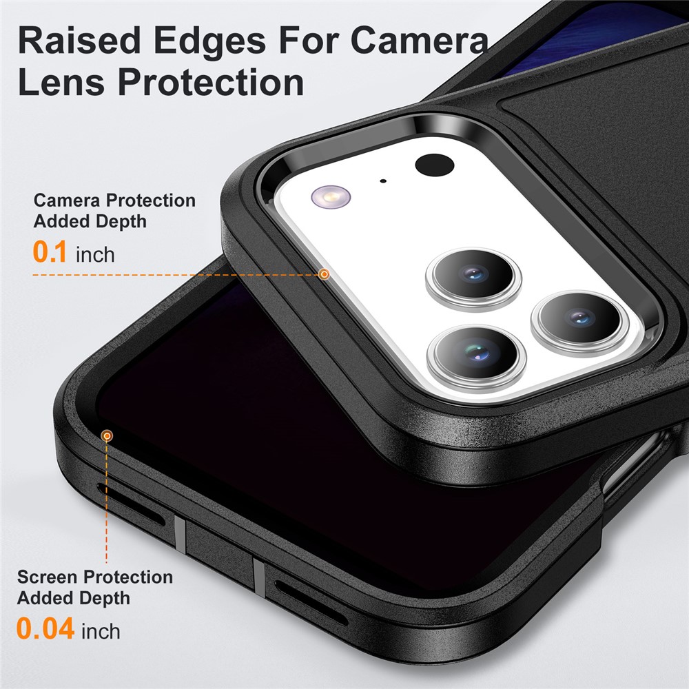 iPhone 17 Pro Max Skal Extreme Shockproof Hybrid Svart - Teknikhallen.se