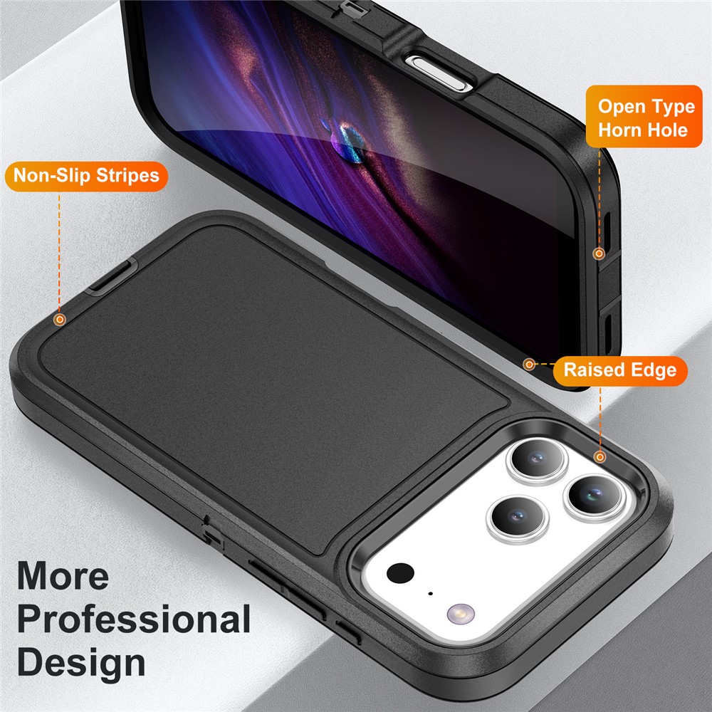  iPhone 17 Pro Max Skal Extreme Shockproof Hybrid Svart - Teknikhallen.se