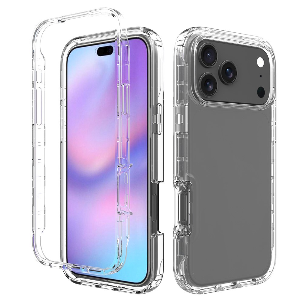  iPhone 17 Pro Max Skal Shockproof Hybrid Transparent - Teknikhallen.se