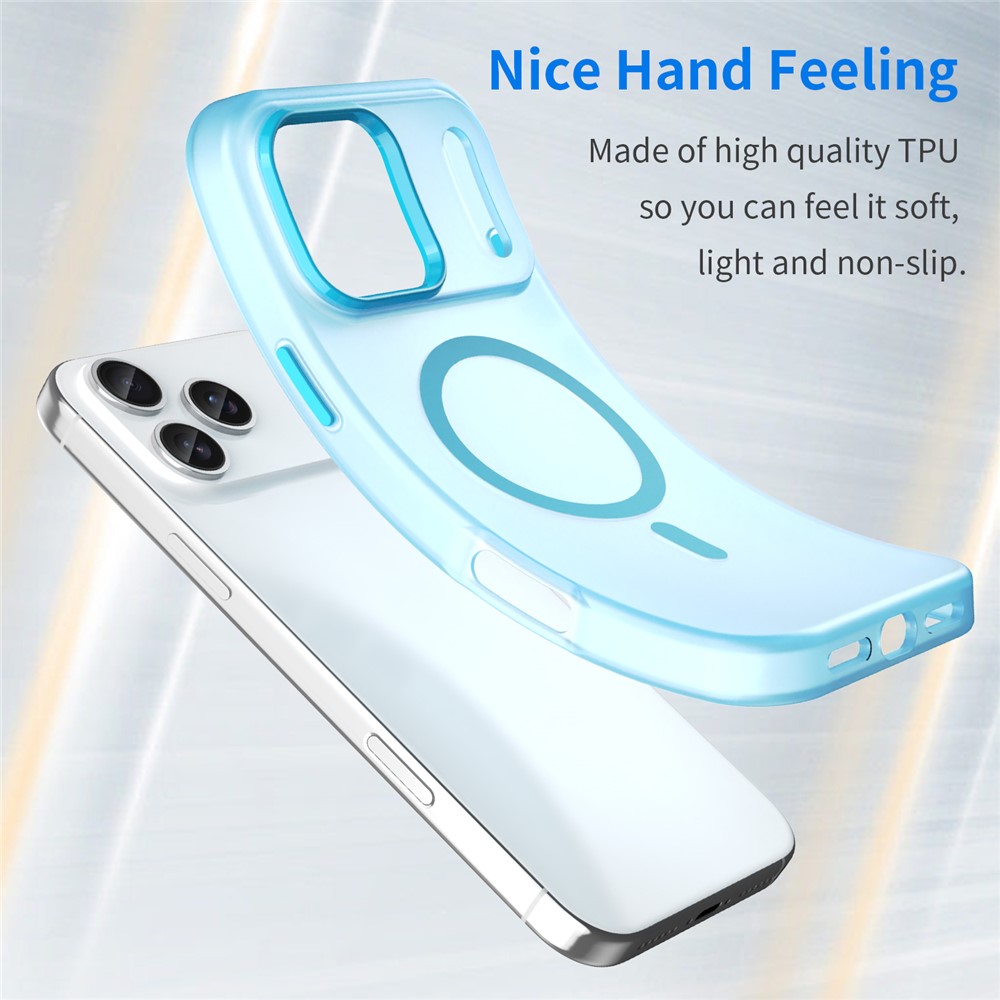  iPhone 17 Pro Max Skal MagSafe Hybrid Matt Blå - Teknikhallen.se