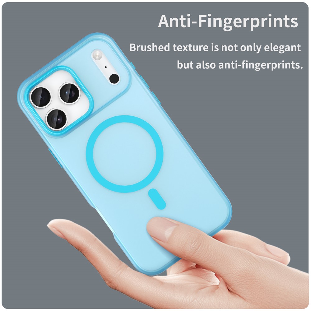  iPhone 17 Pro Max Skal MagSafe Hybrid Matt Blå - Teknikhallen.se