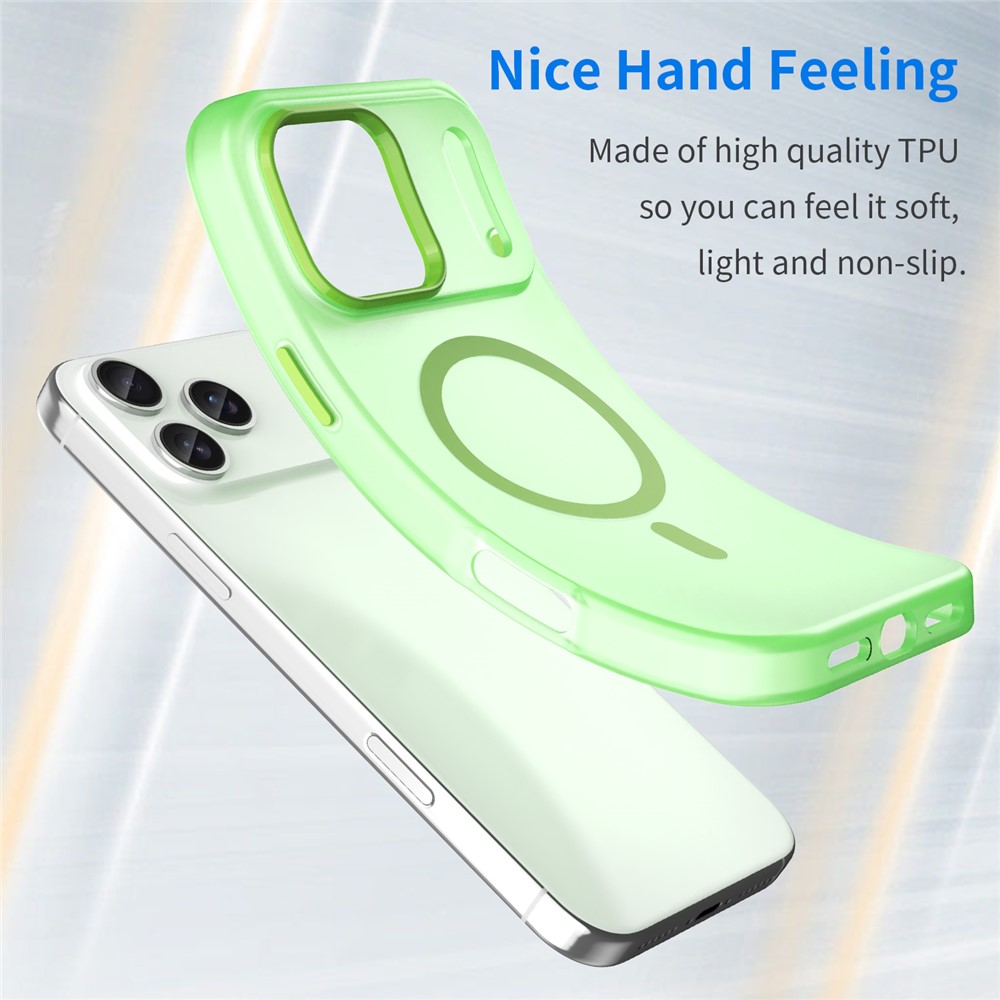  iPhone 17 Pro Max Skal MagSafe Hybrid Matt Grön - Teknikhallen.se