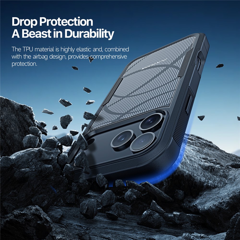DUX DUCIS DUX DUCIS iPhone 17 Pro Max Skal SHLD Series Rhythm Svart - Teknikhallen.se