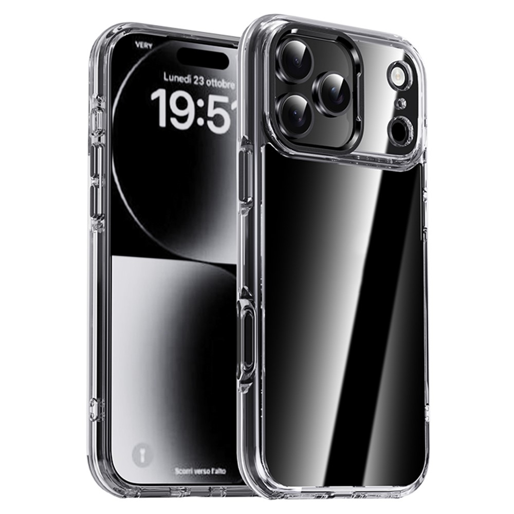 IPAKY IPAKY iPhone 17 Pro Max Skal Shockproof Transparent / Svart - Teknikhallen.se