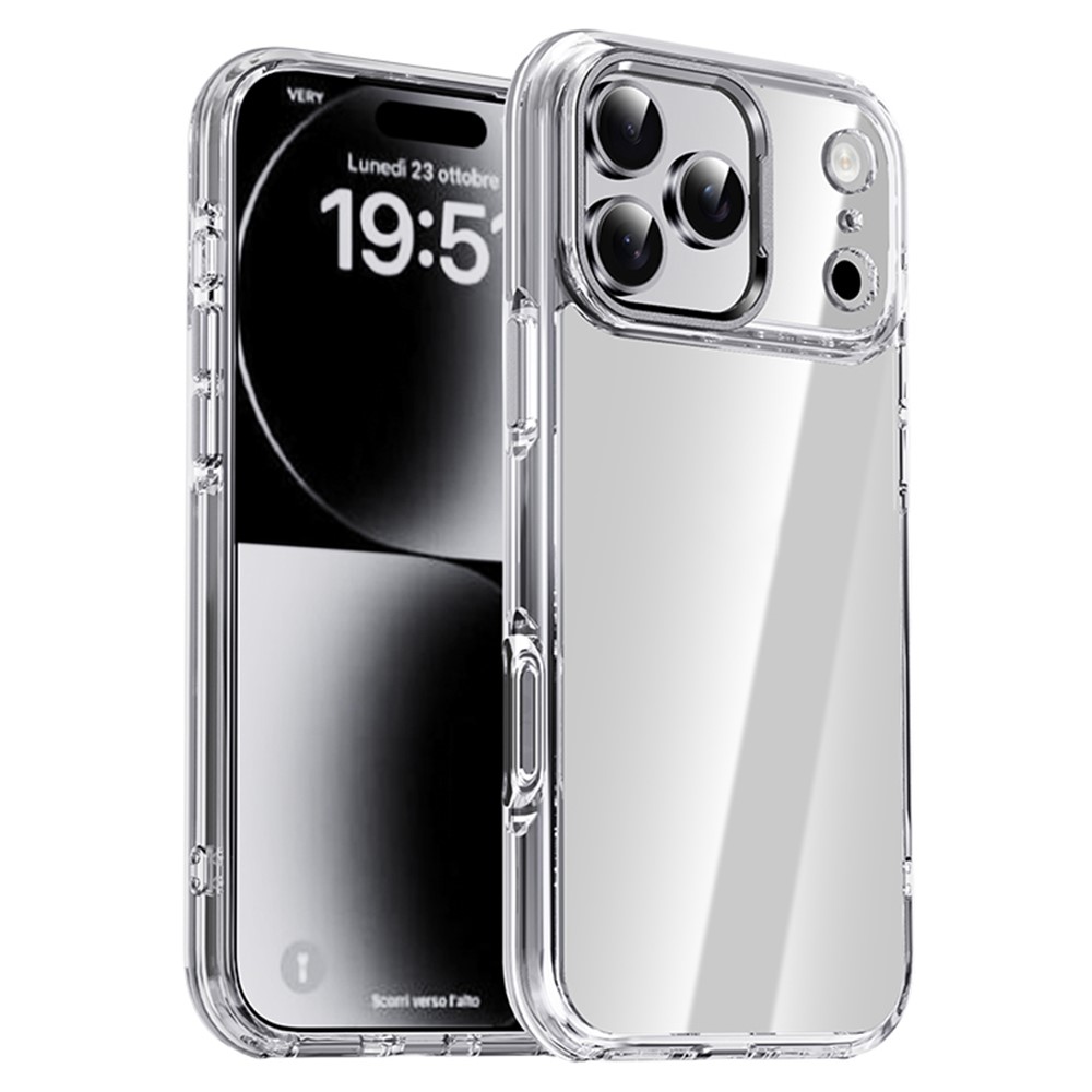 IPAKY IPAKY iPhone 17 Pro Max Skal Shockproof Transparent / Silver - Teknikhallen.se