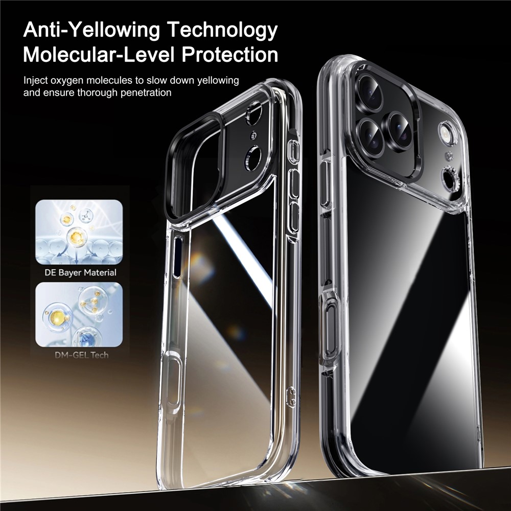 IPAKY IPAKY iPhone 17 Pro Max Skal Shockproof Transparent / Silver - Teknikhallen.se