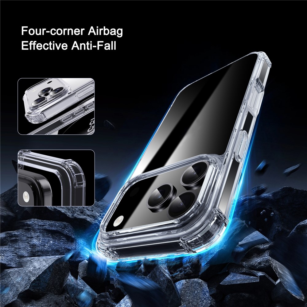 IPAKY IPAKY iPhone 17 Pro Max Skal Shockproof Transparent - Teknikhallen.se