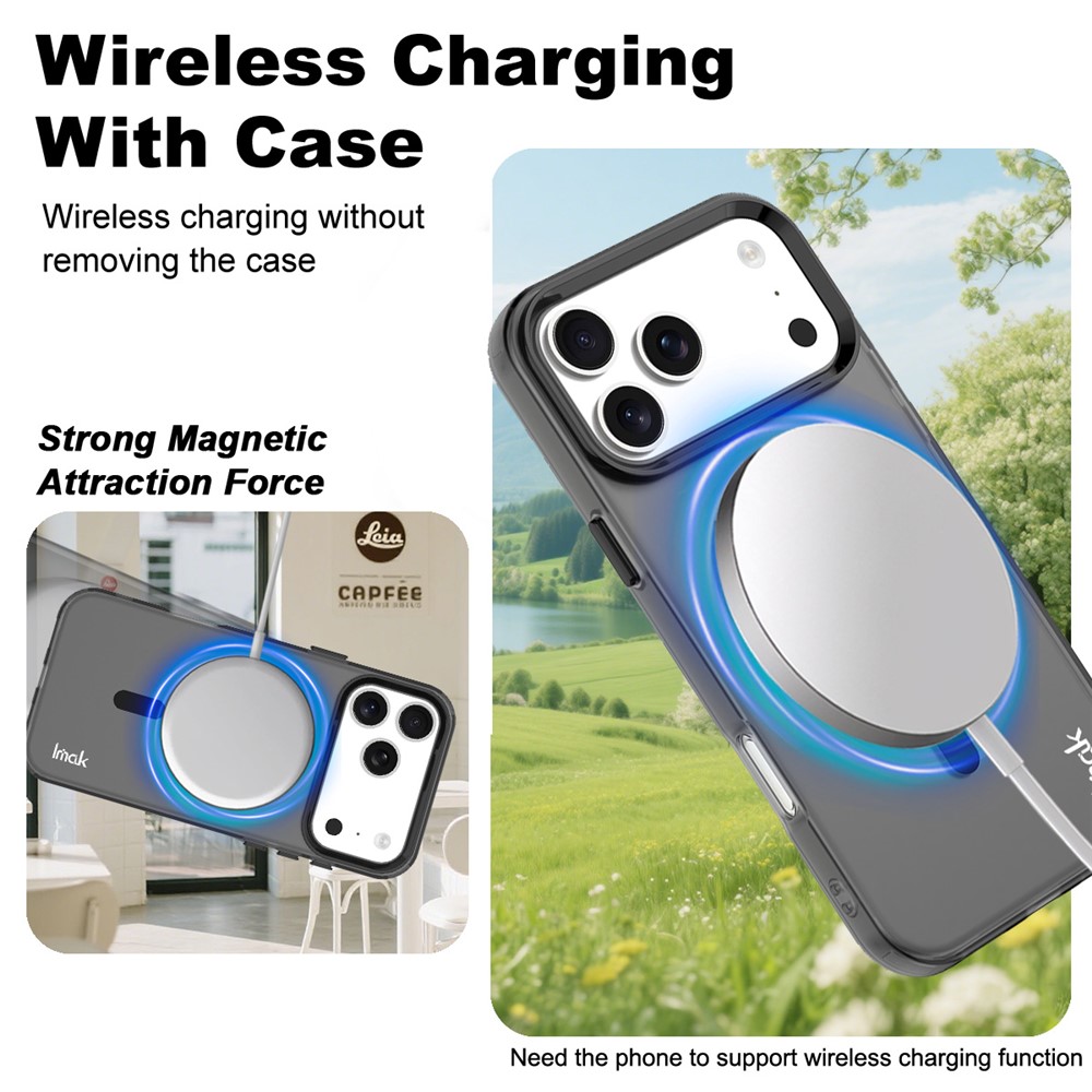 IMAK IMAK iPhone 17 Pro Max Skal MagSafe Anti Drop Svart - Teknikhallen.se