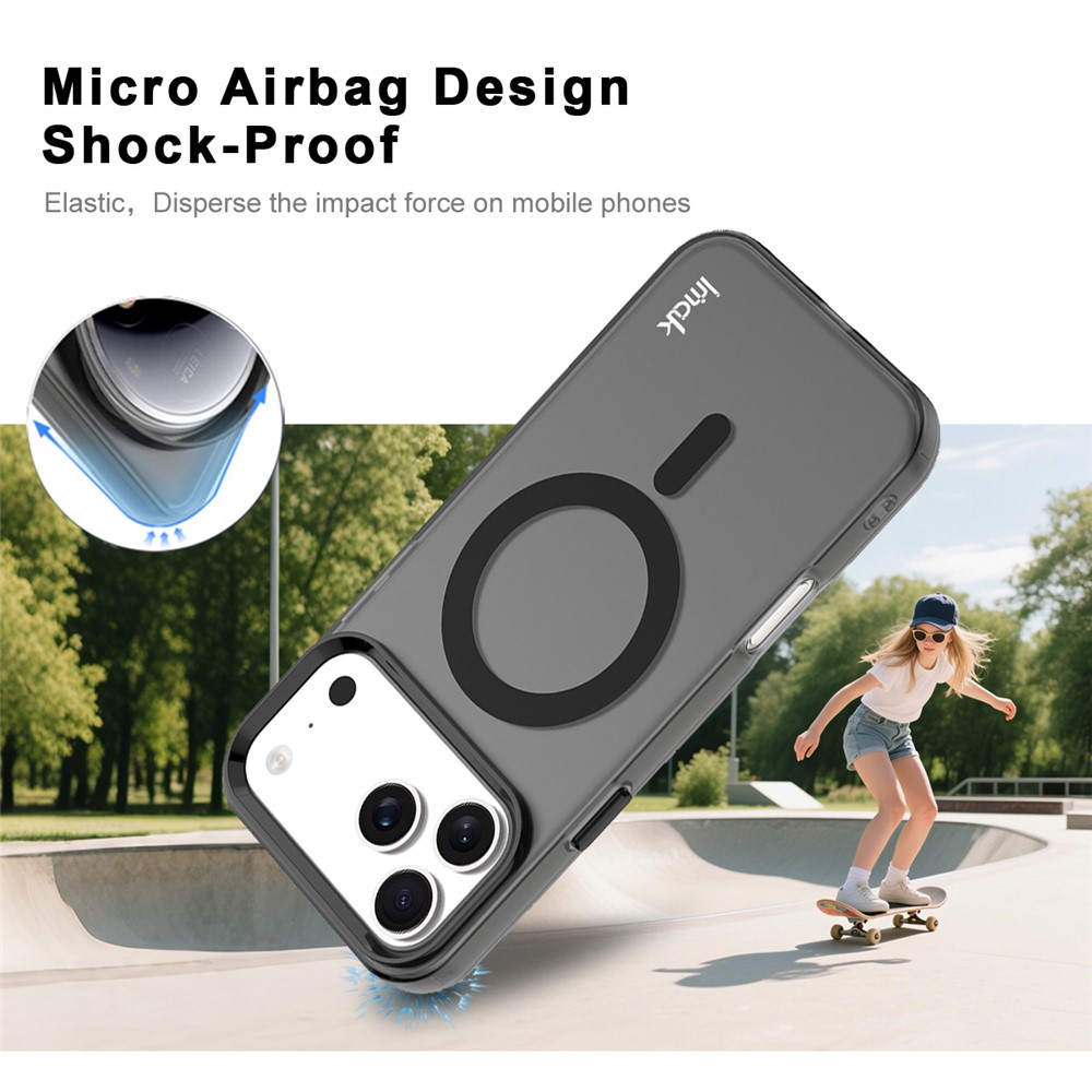 IMAK IMAK iPhone 17 Pro Max Skal MagSafe Anti Drop Svart - Teknikhallen.se