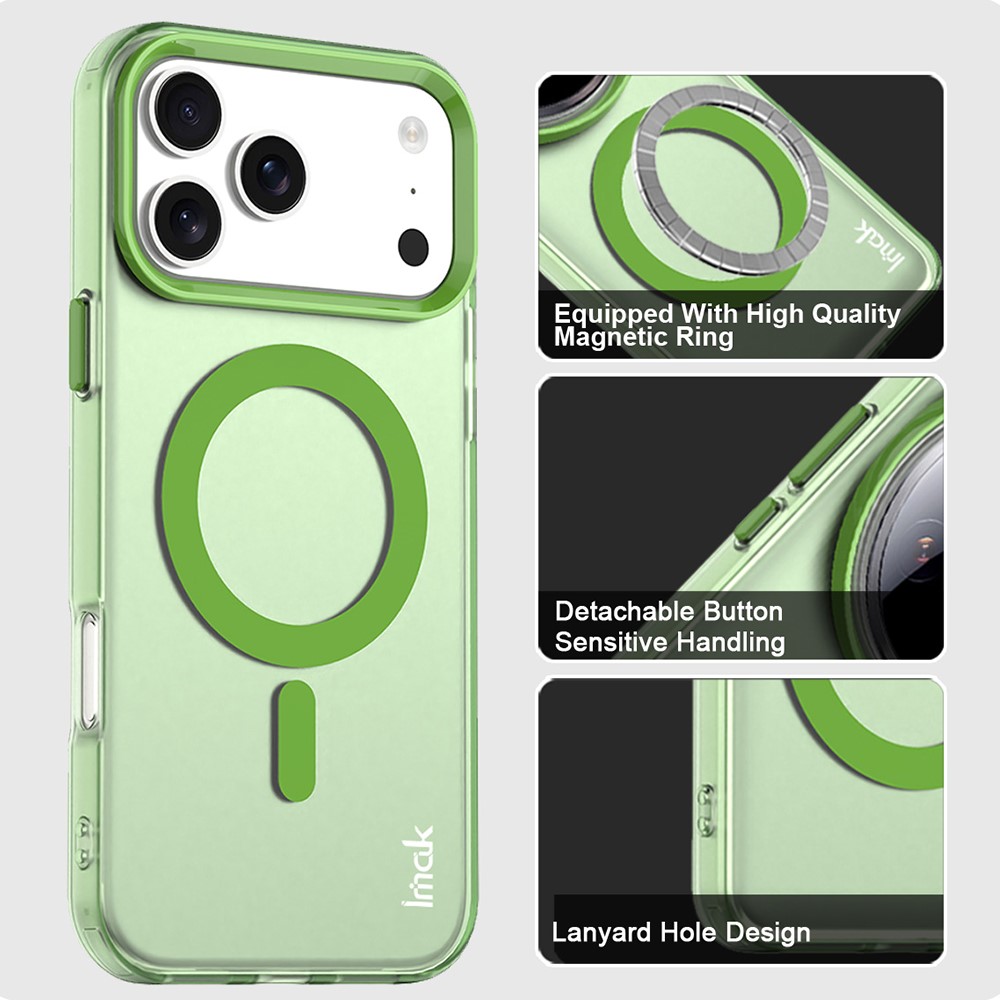 IMAK IMAK iPhone 17 Pro Max Skal MagSafe Anti Drop Grön - Teknikhallen.se