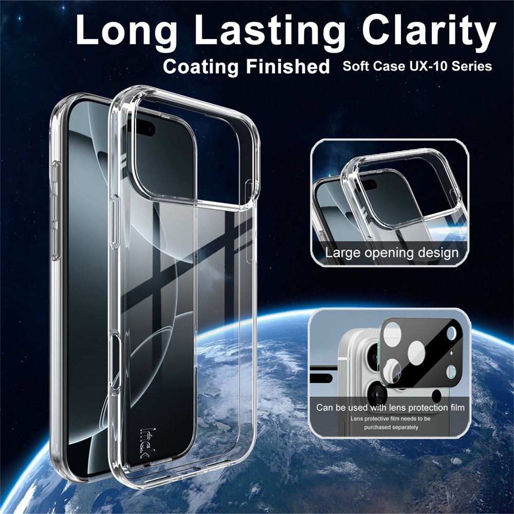 IMAK IMAK iPhone 17 Pro Max Skal Soft TPU Transparent - Teknikhallen.se