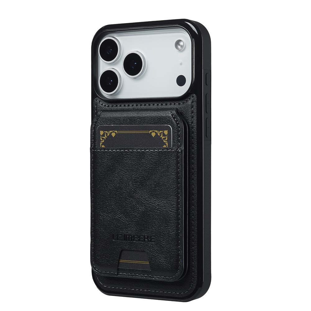 LC.IMEEKE LC.IMEEKE iPhone 17 Pro Max Skal Med Avtagbar Korthållare Läder - Teknikhallen.se