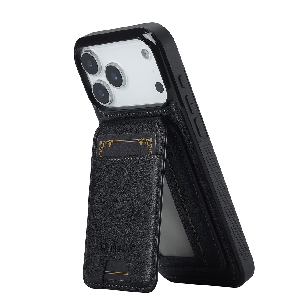 LC.IMEEKE LC.IMEEKE iPhone 17 Pro Max Skal Med Avtagbar Korthållare Läder - Teknikhallen.se