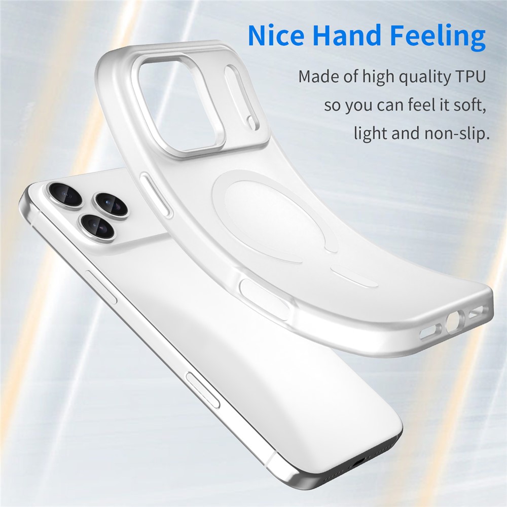  iPhone 17 Pro Max Skal MagSafe Hybrid Vit - Teknikhallen.se