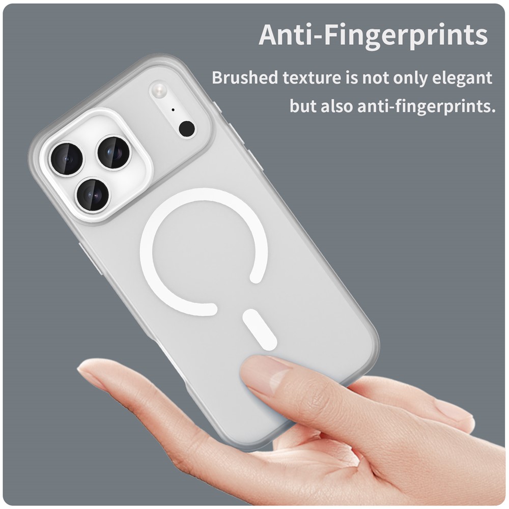  iPhone 17 Pro Max Skal MagSafe Hybrid Vit - Teknikhallen.se