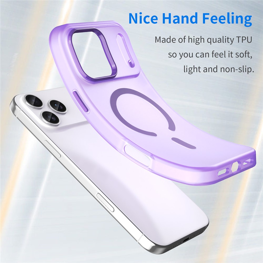  iPhone 17 Pro Max Skal MagSafe Hybrid Lila - Teknikhallen.se