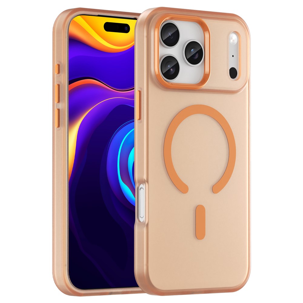 iPhone 17 Pro Max Skal MagSafe Hybrid Orange - Teknikhallen.se