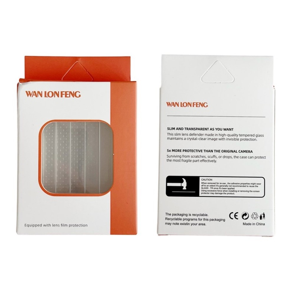 WANLONFENG WANLONFENG iPhone 17 Pro Max Linsskydd Härdat Glas Transparent - Teknikhallen.se
