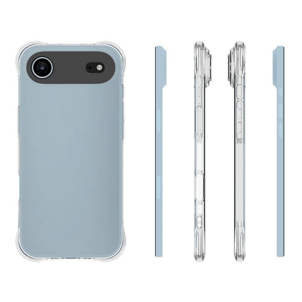  iPhone 17 Air Skal Shockproof TPU Transparent - Teknikhallen.se