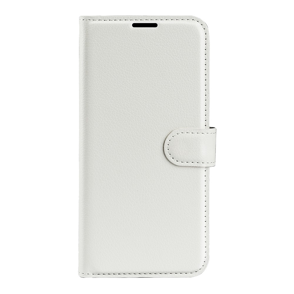 iPhone 17 Air Fodral Litchi Läder Vit - Teknikhallen.se