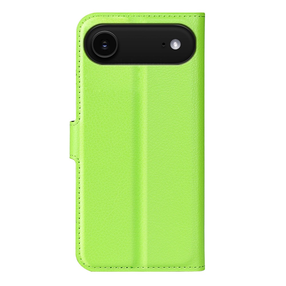  iPhone 17 Air Fodral Litchi Läder Grön - Teknikhallen.se
