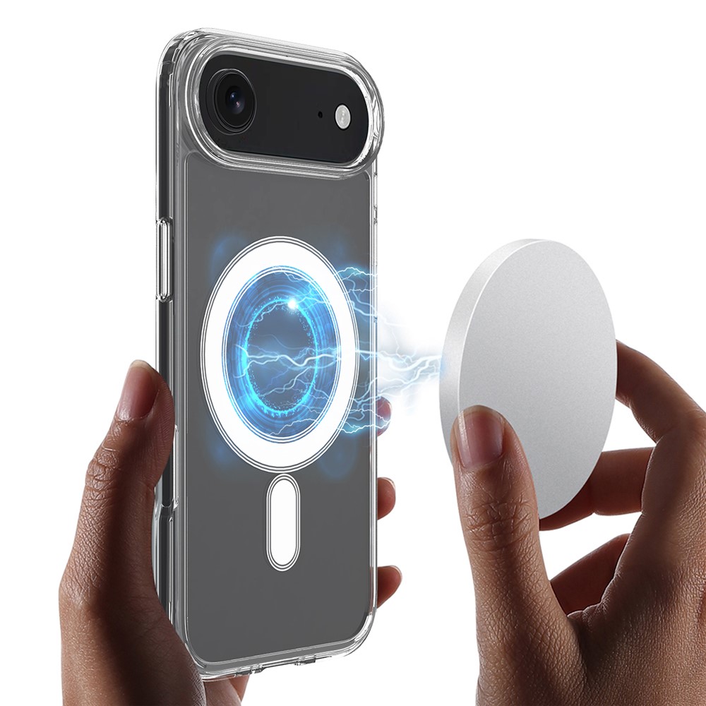  iPhone 17 Air Skal MagSafe Hybrid Transparent - Teknikhallen.se