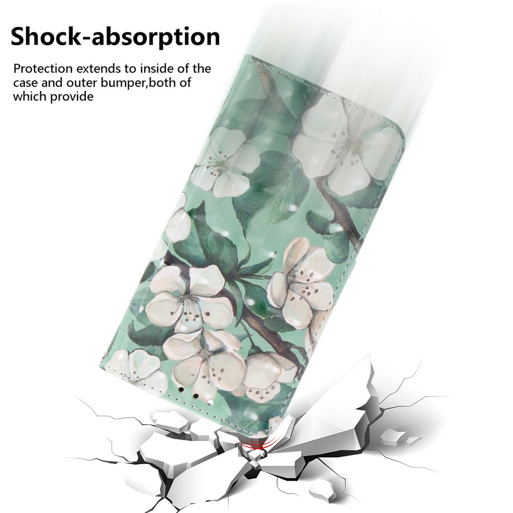  iPhone 17 Air Fodral Med Tryck Vita Blommor - Teknikhallen.se