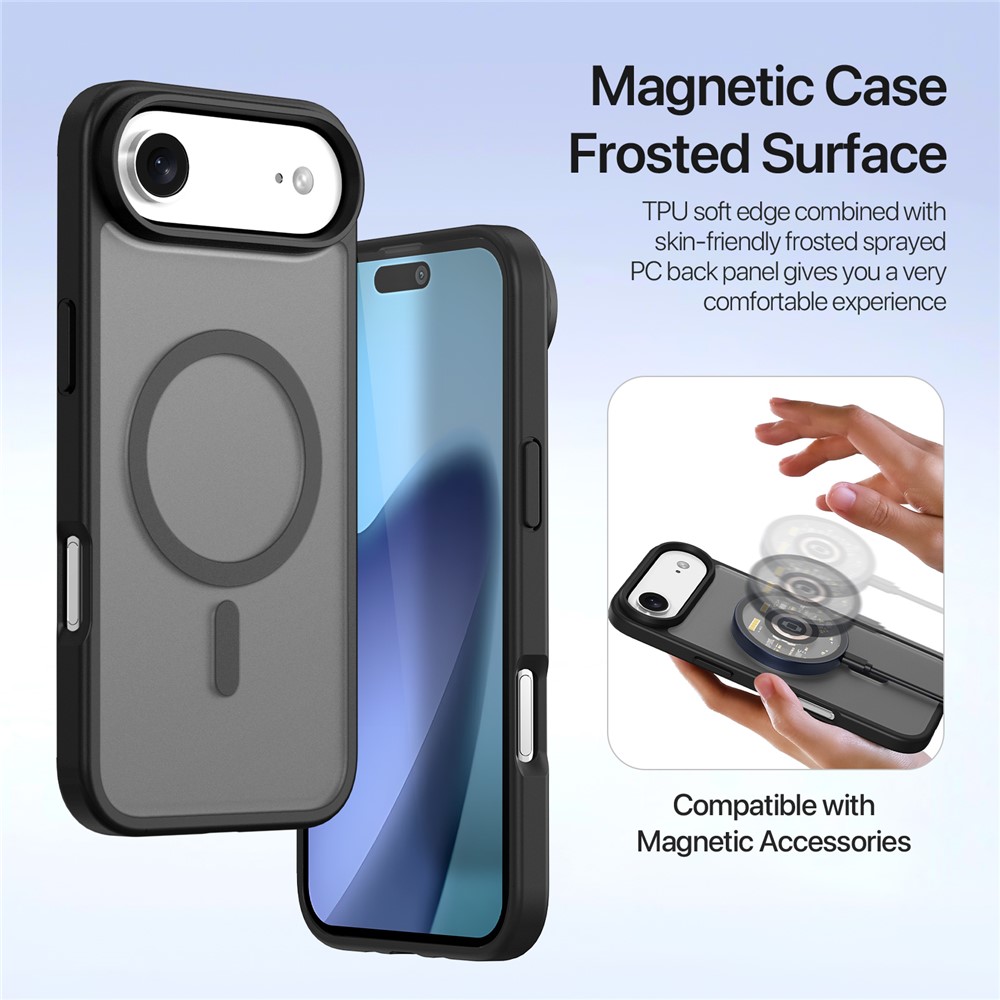 DUX DUCIS DUX DUCIS iPhone 17 Air 2in1 Magnet Fodral Lawa Series Svart - Teknikhallen.se