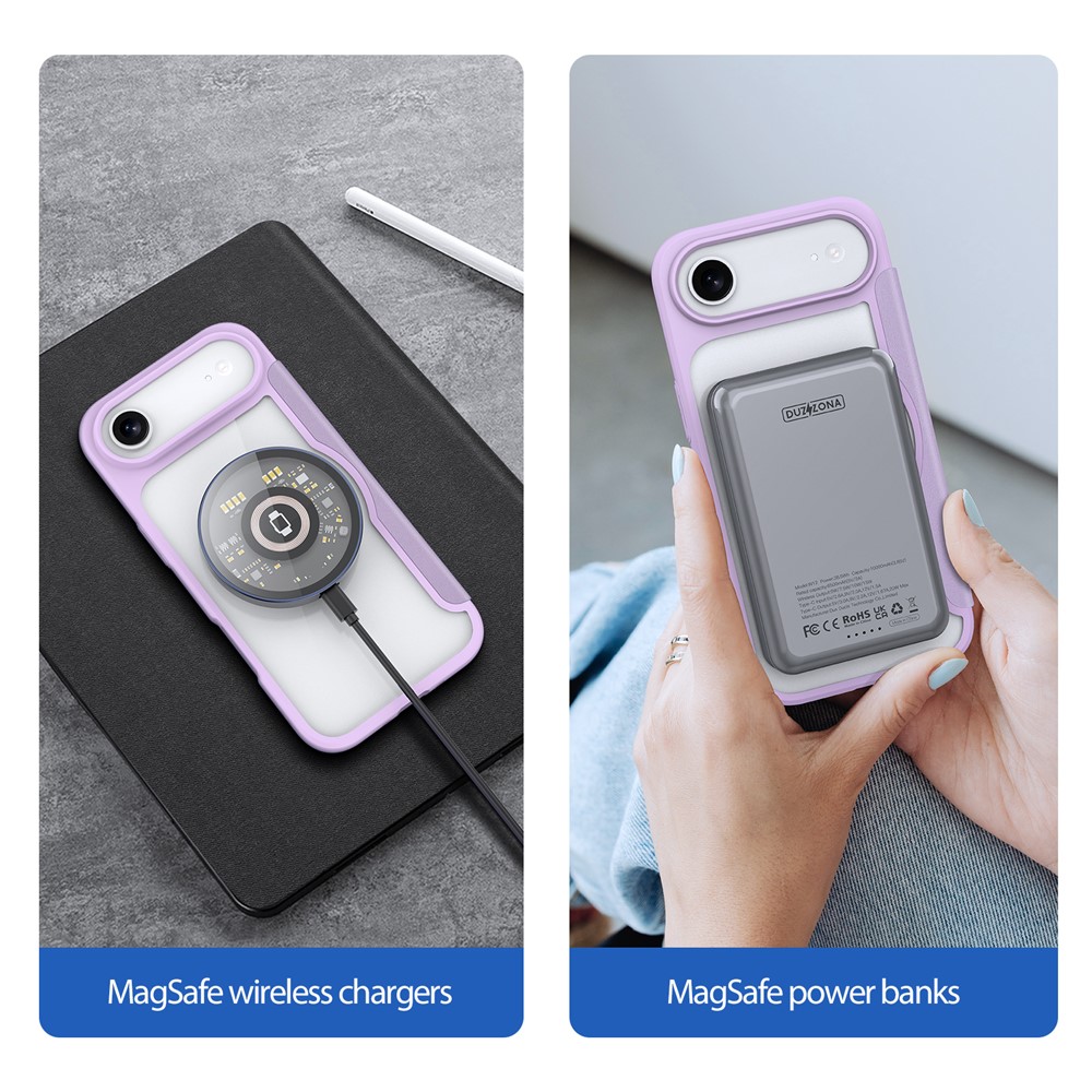 DUX DUCIS DUX DUCIS iPhone 17 Air Fodral MagSafe Skin X Pro Lila / Rosa - Teknikhallen.se