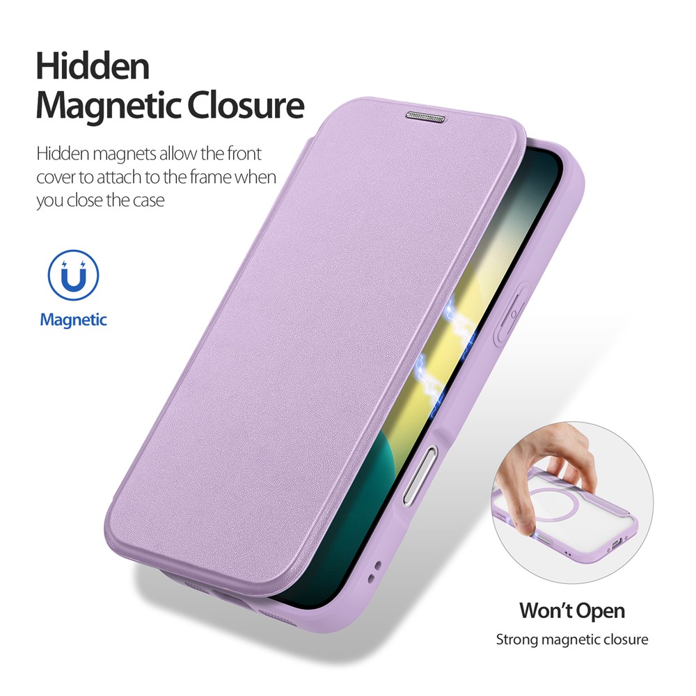 DUX DUCIS DUX DUCIS iPhone 17 Air Fodral MagSafe Skin X Pro Lila / Rosa - Teknikhallen.se