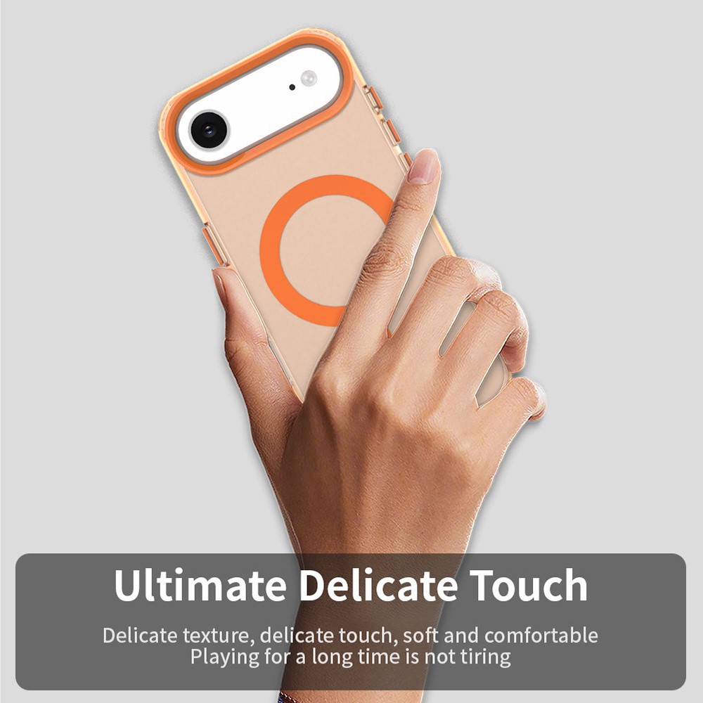 iPhone 17 Air Skal Magsafe Hybrid Orange - Teknikhallen.se