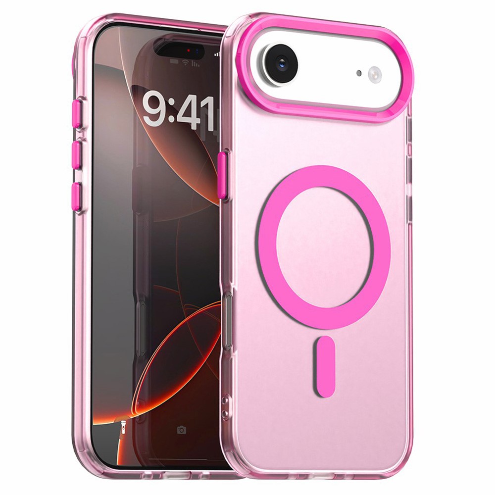  iPhone 17 Air Skal Magsafe Hybrid Rosa - Teknikhallen.se