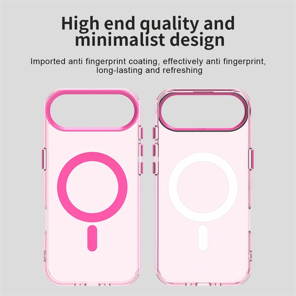  iPhone 17 Air Skal Magsafe Hybrid Rosa - Teknikhallen.se