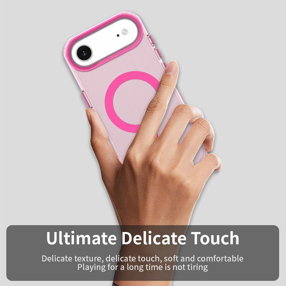  iPhone 17 Air Skal Magsafe Hybrid Rosa - Teknikhallen.se